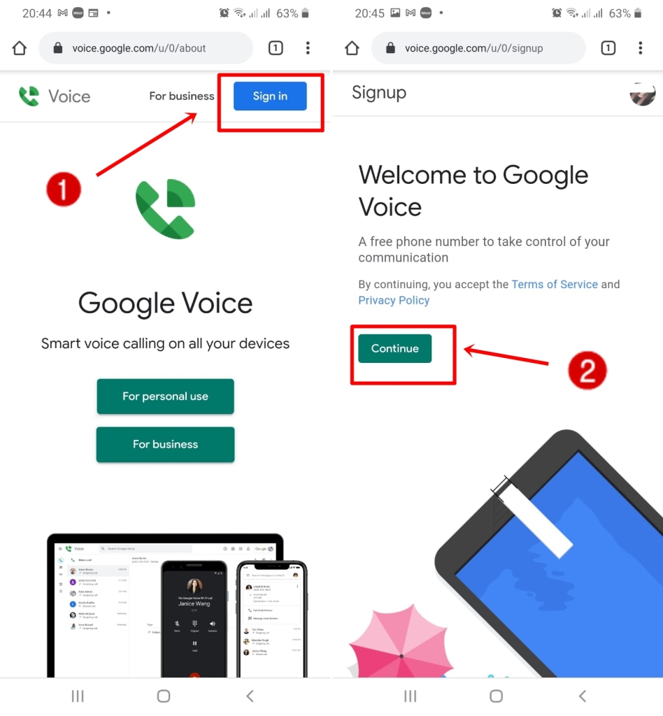 Google Voice – אפליקציית האנדרואיד הטובה ביותר להקלטת שיחות טלפון בחשאי בחינם